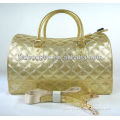 New Fashionable Golden looking PVC jelly / candy / hand bag for women